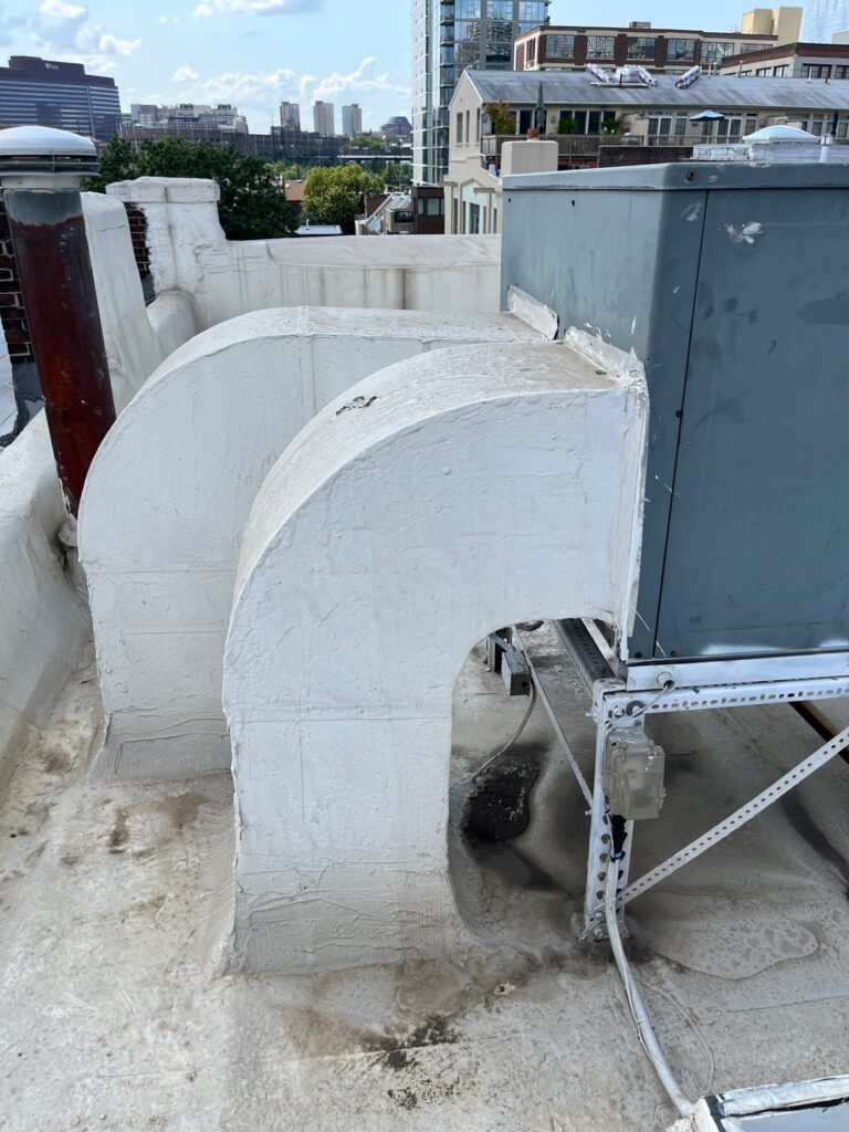 Old Package unit HVAC rooftop system