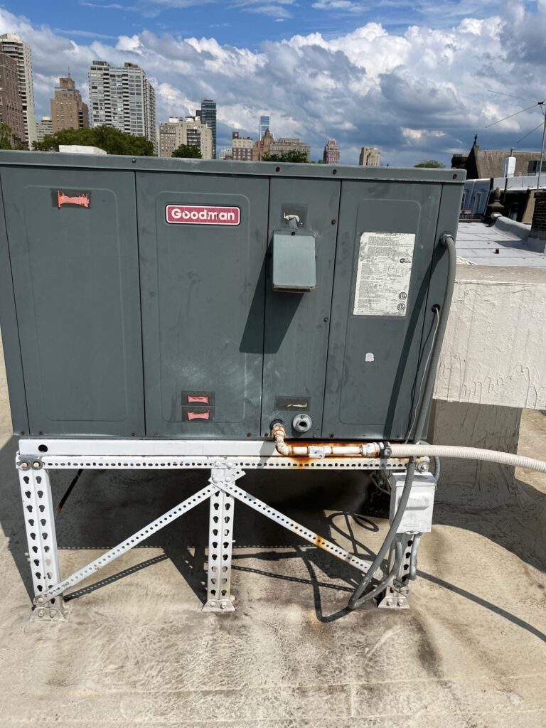 Detail of Goodman Package AC & Heating Unit