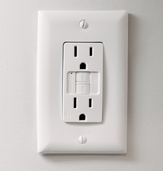 Tamper-resistant outlet designed to improve home safety for babies and seniors.